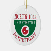 Onderzoek op de Noordpool met Kerstmis Keramisch Ornament (Rechts)