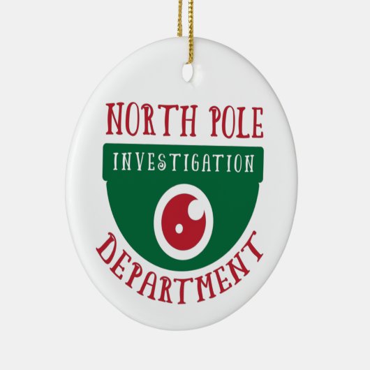 Onderzoek op de Noordpool met Kerstmis Keramisch Ornament (Rechts)