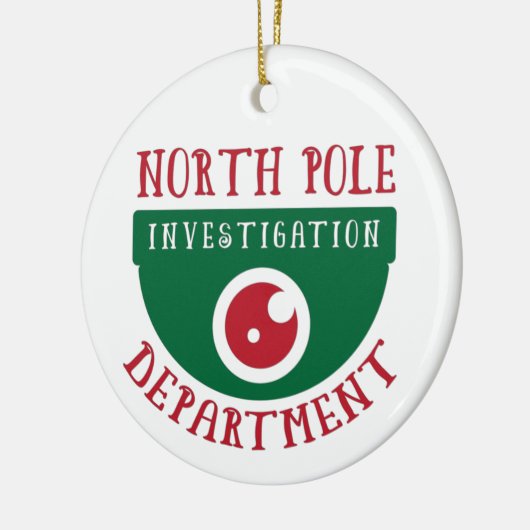 Onderzoek op de Noordpool met Kerstmis Keramisch Ornament (Links)