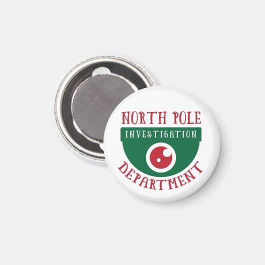 Onderzoek op de Noordpool met Kerstmis Magneet (Voorkant / Achterkant)