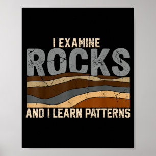 Onderzoek stenen en leer patronen geologie wetensc poster