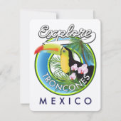 Onderzoek Troncones Mexico retro logo (Voorkant)