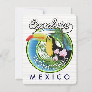 Onderzoek Troncones Mexico retro logo