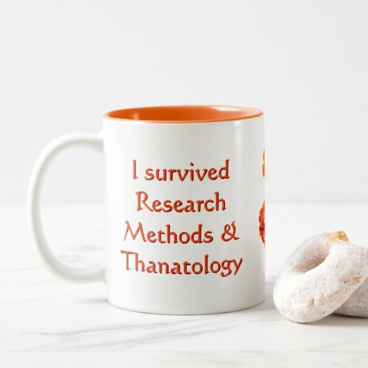 Onderzoek Tweekleurige Koffiemok (Met donut)