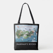 Onderzoek van de illustratie van de kustplaats San Tote Bag (Achterkant)