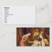 Onderzoek van de Lamentatie op de Dode Christus (o Visitekaartje (Voorkant / Achterkant)