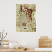 Onderzoek van de Libische Sibyl door Michelangelo Poster (Keuken)