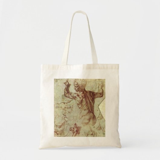Onderzoek van de Libische Sibyl door Michelangelo Tote Bag (Voorkant)