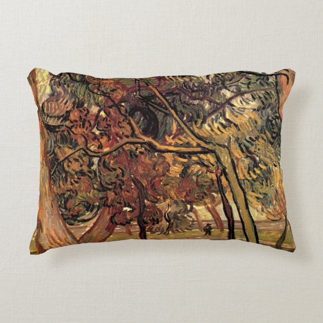 Onderzoek van dennenbomen door Vincent van Gogh Accent Kussen (Voorkant)