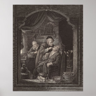 Onderzoek van Dentist, Baroque Era, Gerrit Dou Poster