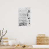 Onderzoek van drijfwater met ademhalingsbuizen voo poster (Keuken)