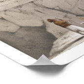 Onderzoek van een assyrische rotsculptuur uit 'Dis Poster (Hoek)