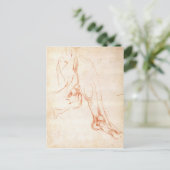 Onderzoek van een onderbeen en voet briefkaart (Staand voorkant)