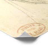 Onderzoek van een paard met cijfers poster (Hoek)