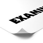 Onderzoek van een stuk aarde (aardwetenschappen) poster (Hoek)