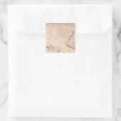 Onderzoek van handen en arm vierkante sticker (Tas)