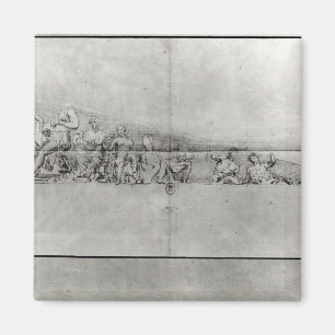 Onderzoek van het friesje van een kind magneet