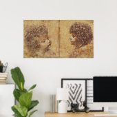 Onderzoek van het hoofd van een kind poster (Thuiskantoor)