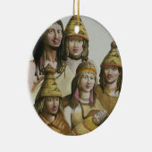 Onderzoek van inheemse Amerikanen (kleurenlitho) Keramisch Ornament (Rechts)