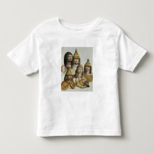 Onderzoek van inheemse Amerikanen (kleurenlitho) Kinder Shirts
