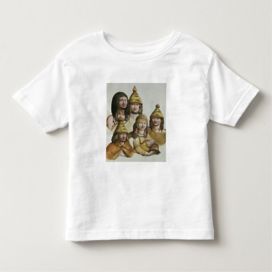 Onderzoek van inheemse Amerikanen (kleurenlitho) Kinder Shirts (Voorkant)