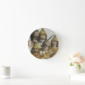 Onderzoek van inheemse Amerikanen (kleurenlitho) Ronde Klok (Huis)