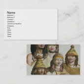 Onderzoek van inheemse Amerikanen (kleurenlitho) Visitekaartje (Voorkant / Achterkant)