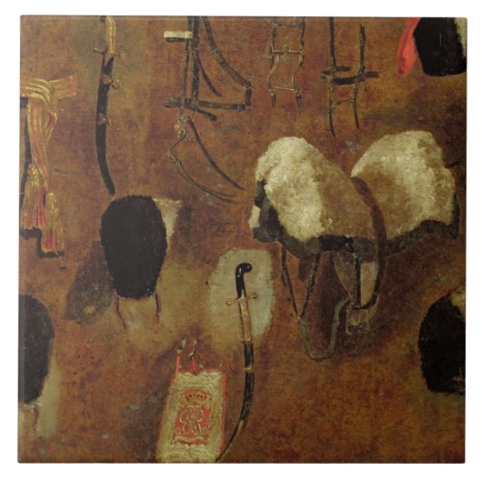 Onderzoek van militaire bevestigingen: een studie tegeltje (Voorkant)