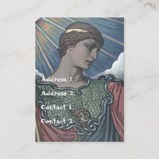 Onderzoek van Minerva Visitekaartje (Voorkant)