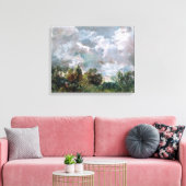 Onderzoek van Sky and Trees (olie op canvas) Canvas Afdruk (Insitu (Woonkamer))