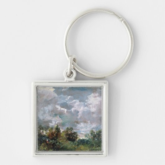 Onderzoek van Sky and Trees (olie op canvas) Sleutelhanger (Voorkant)