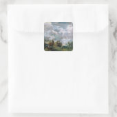 Onderzoek van Sky and Trees (olie op canvas) Vierkante Sticker (Tas)