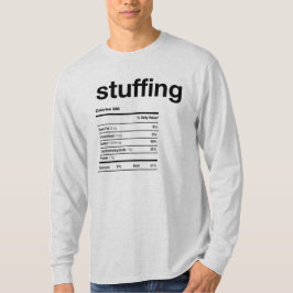 Onderzoek van voedingsinformatie t-shirt