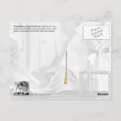 Onderzoek van water voor bacteriën briefkaart (Achterkant)
