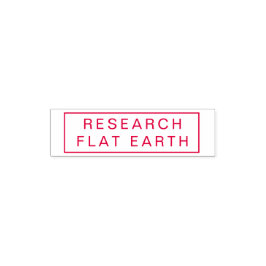 ONDERZOEK VLAKKE AARDE RODE INKT STEMPEL