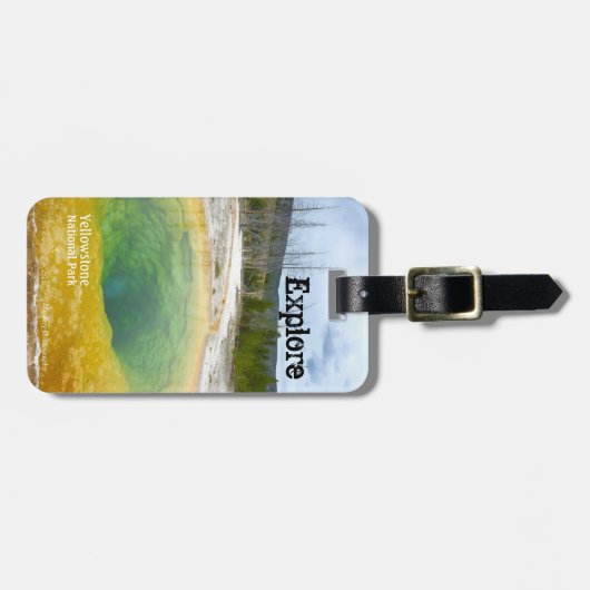 Onderzoek (Yellowstone N.P.) Bagagelabel (Voorkant horizontaal)