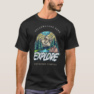 Onderzoek Yellowstone National Park Geographic Cam T-shirt