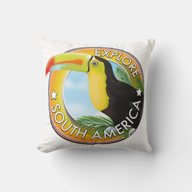 Onderzoek Zuid-Amerika  logo Kussen (Voorkant)