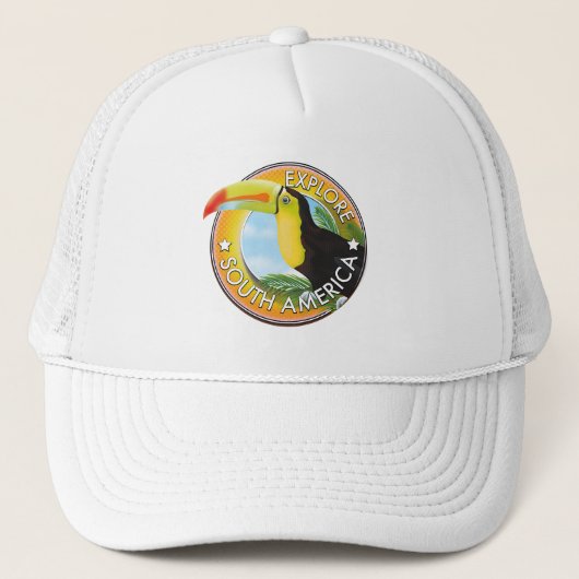 Onderzoek Zuid-Amerika logo Trucker Pet (Voorkant)