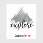 onderzoeken | Cool Hand Lettered Outdoor Quote Sticker (Vel)