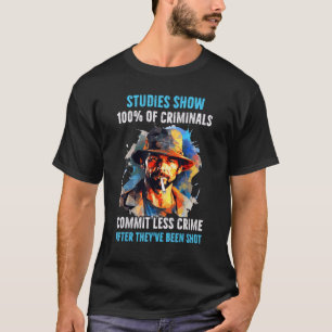 Onderzoeken Show 100 van misdadigers plegen minder T-shirt