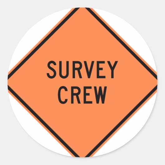 Onderzoeken van het treinpersoneel ronde sticker (Voorkant)