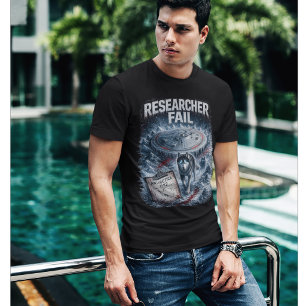 Onderzoeker Faalt Donkere Waarde T-shirt voor Mann