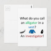 Onderzoeker Joke Briefkaart (Voorkant / Achterkant)