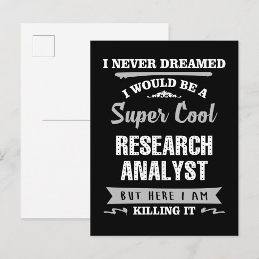 Onderzoeker Super Cool Killing it Briefkaart (Voorkant / Achterkant)