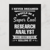 Onderzoeker Super Cool Killing it Briefkaart (Voorkant)