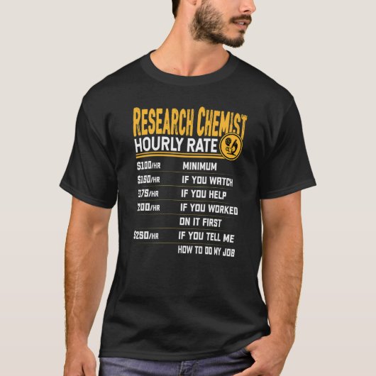 Onderzoeker Wetenschappers T-shirt (Voorkant)