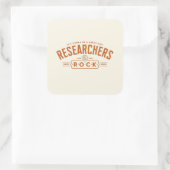 Onderzoekers Rock Vierkante Sticker (Tas)