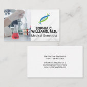 Onderzoekers Werken In Lab Running Test | gen Visitekaartje (Voorkant / Achterkant)