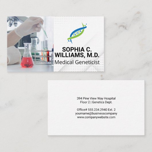 Onderzoekers Werken In Lab Running Test | gen Visitekaartje (Voorkant / Achterkant)